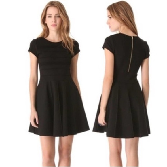 Parker Dresses & Skirts - Parker Black Textured Tara Fit & Flare Dress Small